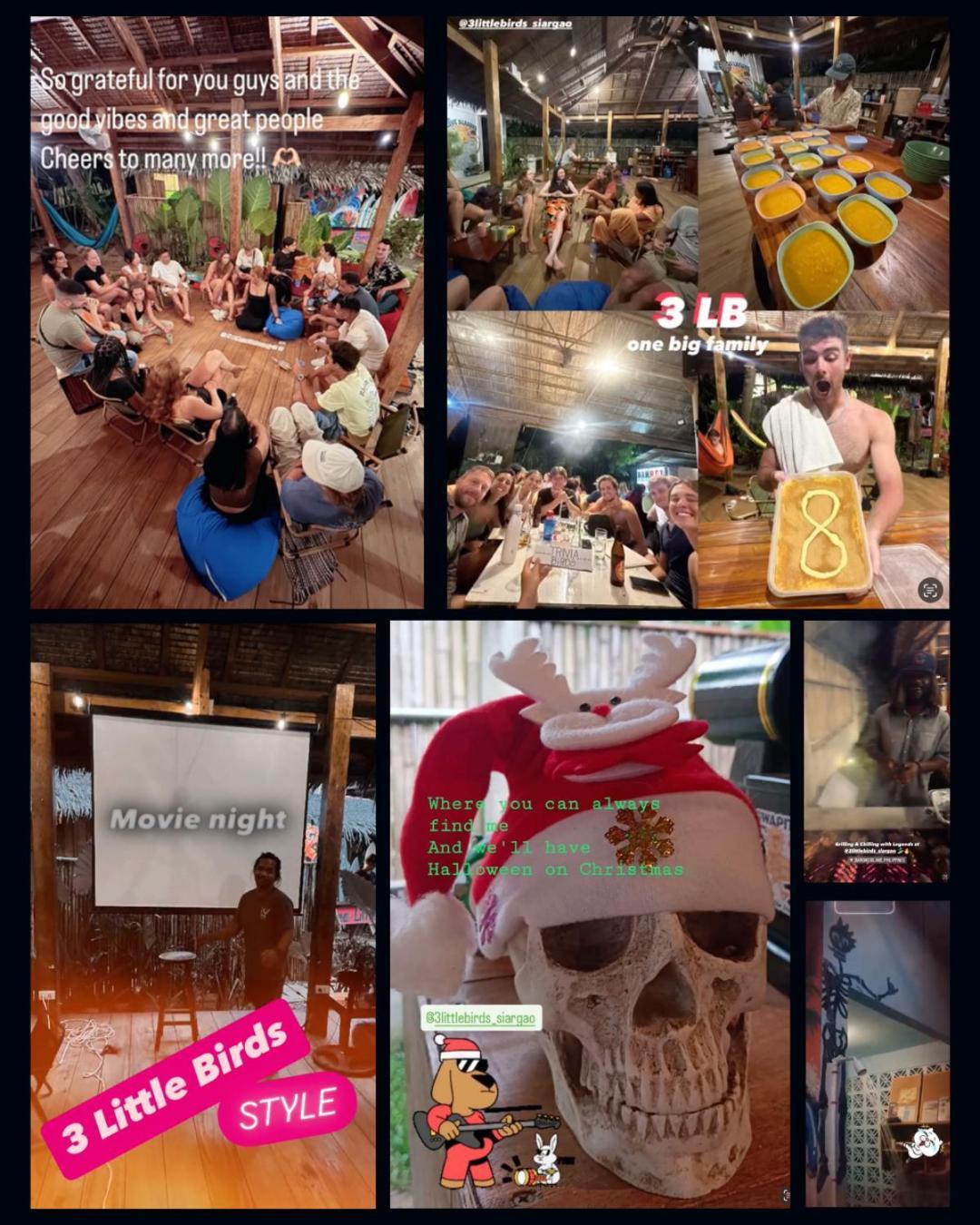 Three Little Birds Surf Hostel 제너럴 루나 외부 사진